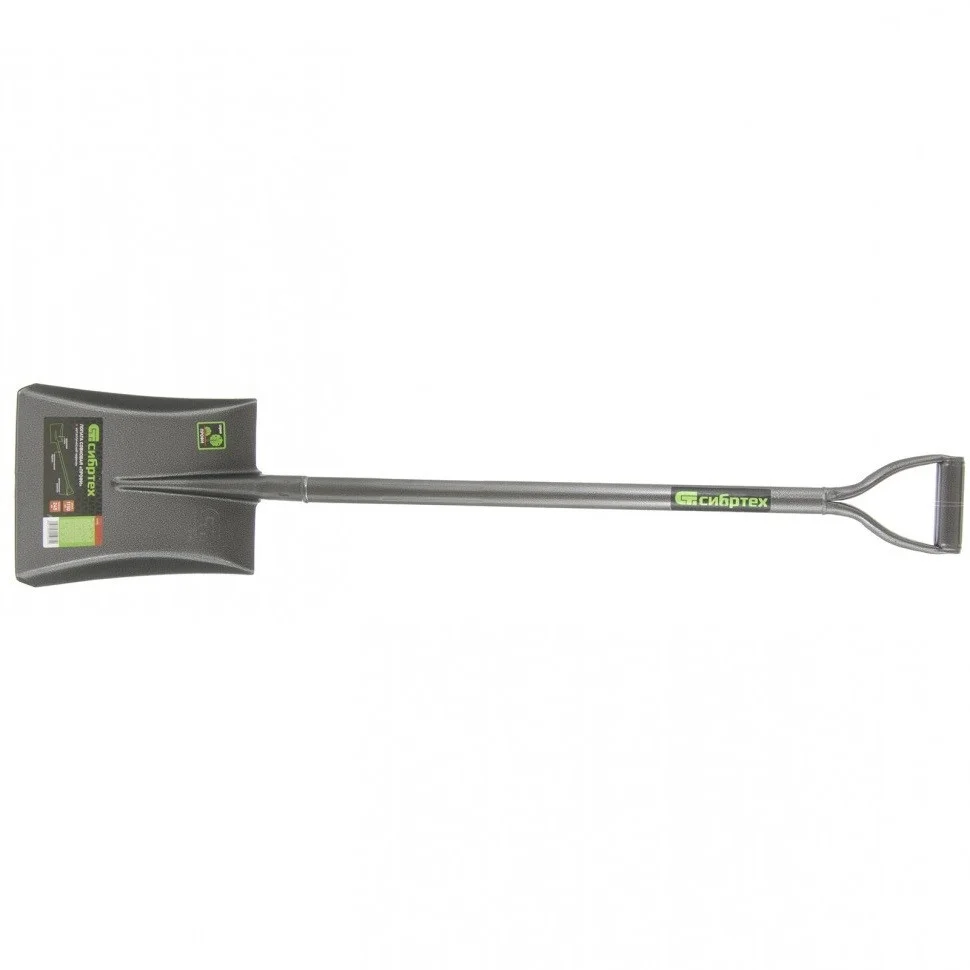 Сибртех Лопата совковая, 245 х 295 х 1150 мм, цельнометаллическая, 61473