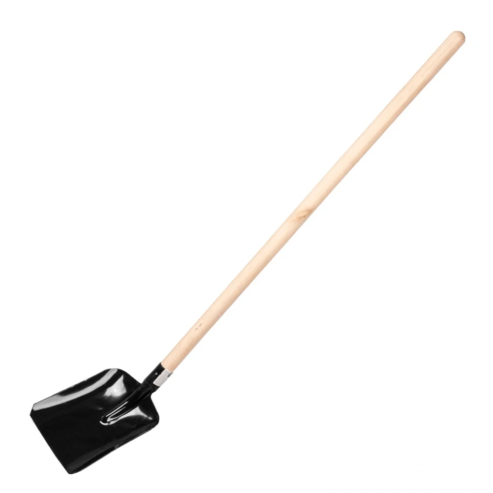 Сибртех Лопата совковая, 230 х 280 х 1400 мм, деревянный черенок, Россия 61461