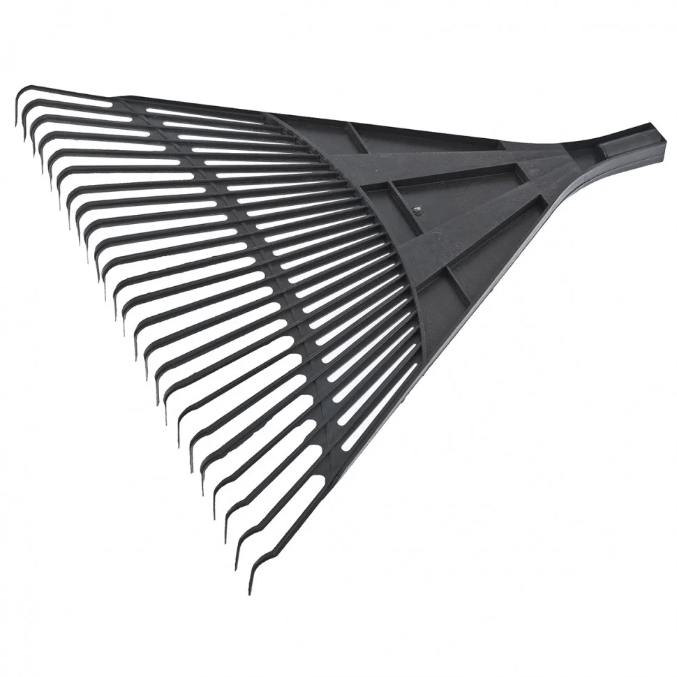 Сибртех Грабли веерные пластиковые, 600 мм, 24 плоских зуба, без черенка, Россия, 61708