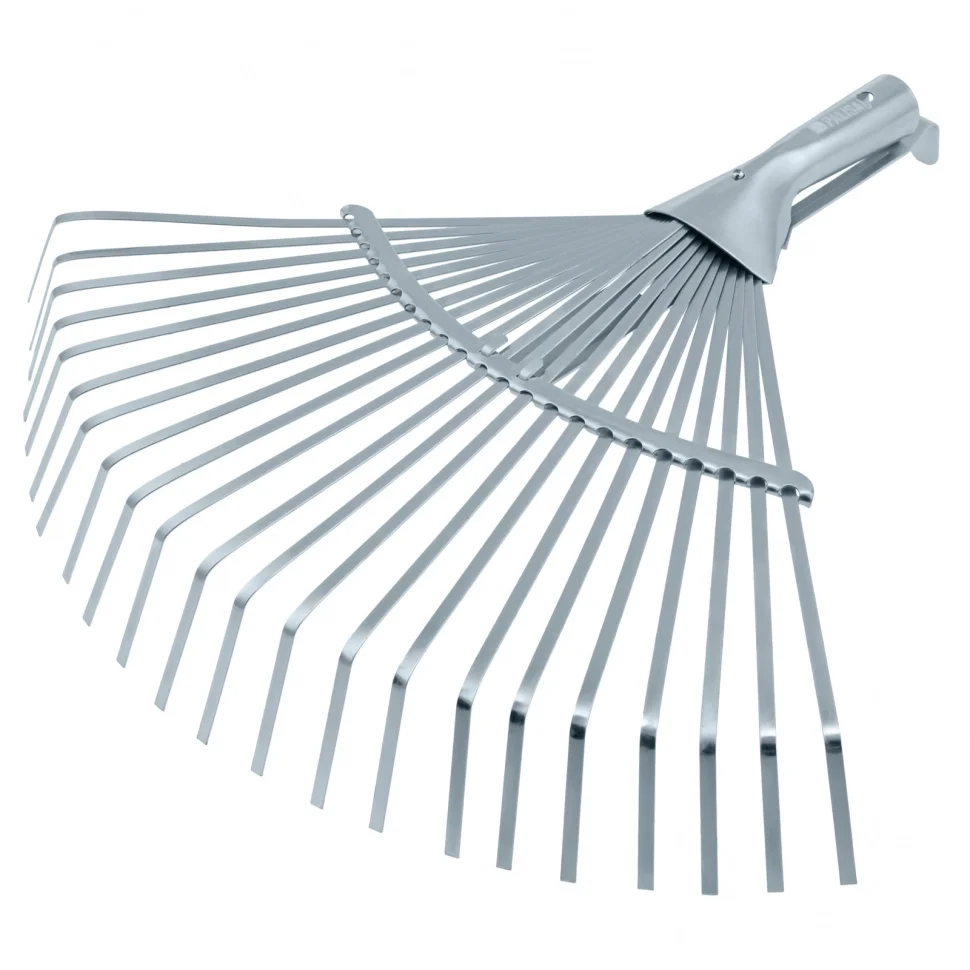 Palisad Грабли веерные стальные, 300 - 480 мм, 22 плоских зуба, оцинкованные,раздвижные, без черенка, 617675