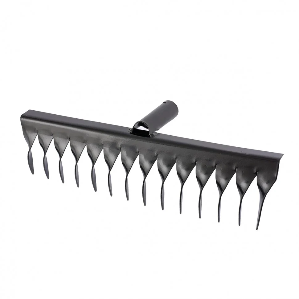 Сибртех Грабли стальные, 350 мм, 14 витых зубьев, без черенка, Россия, 61752