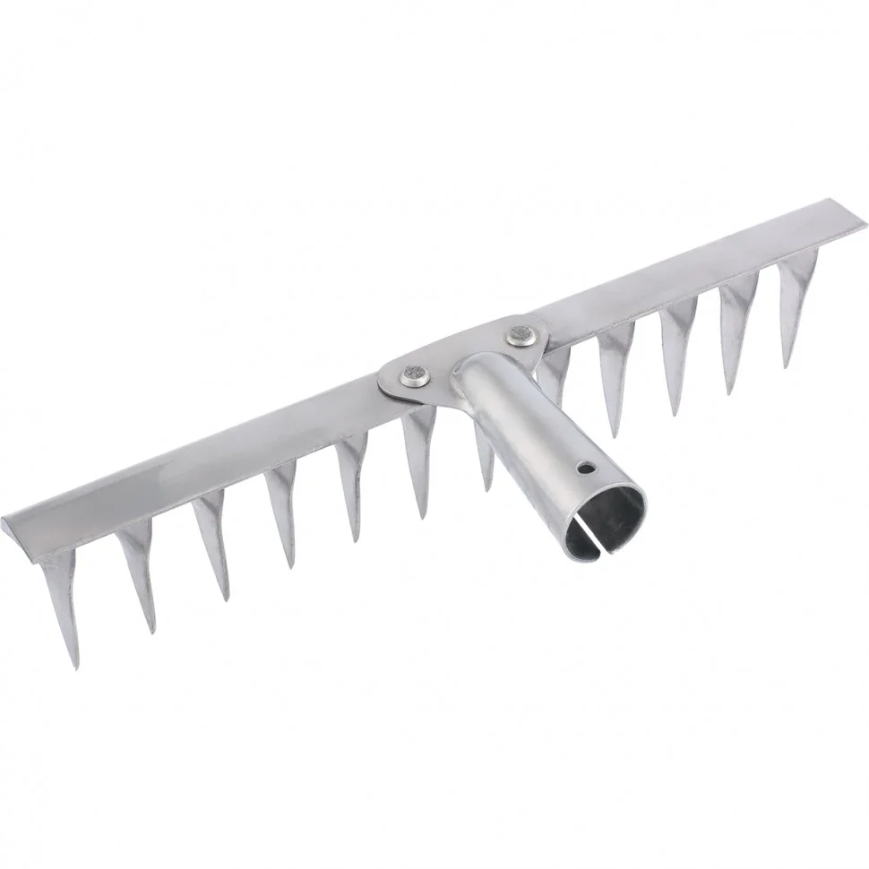 Сибртех Грабли, нержавеющая сталь, 340 мм, 14 витых зубьев, без черенка, Россия, 61754