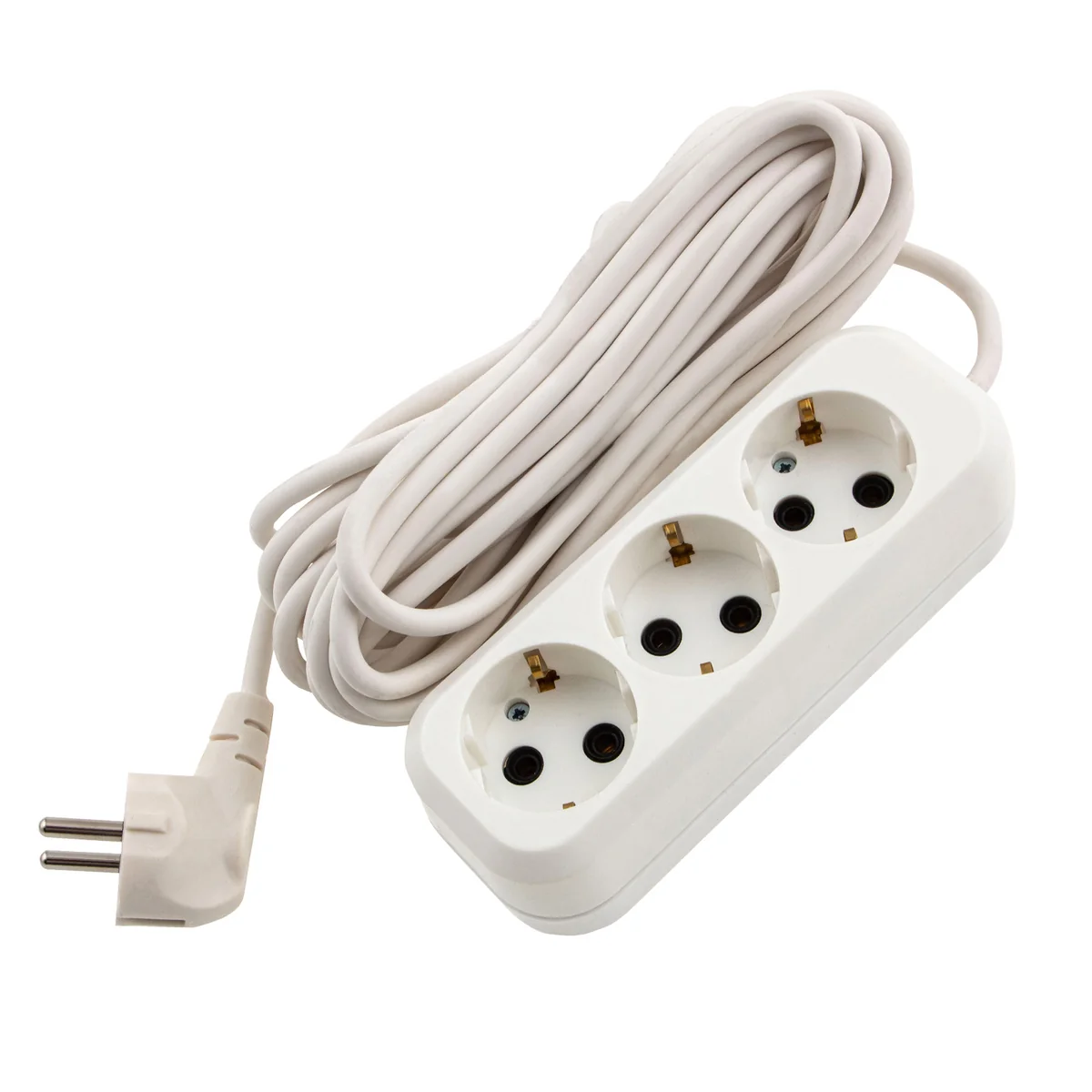 Сибртех Удлинитель бытовой 7 м, 10А, тип УХз10, с заземлением, 3 розетки 96068