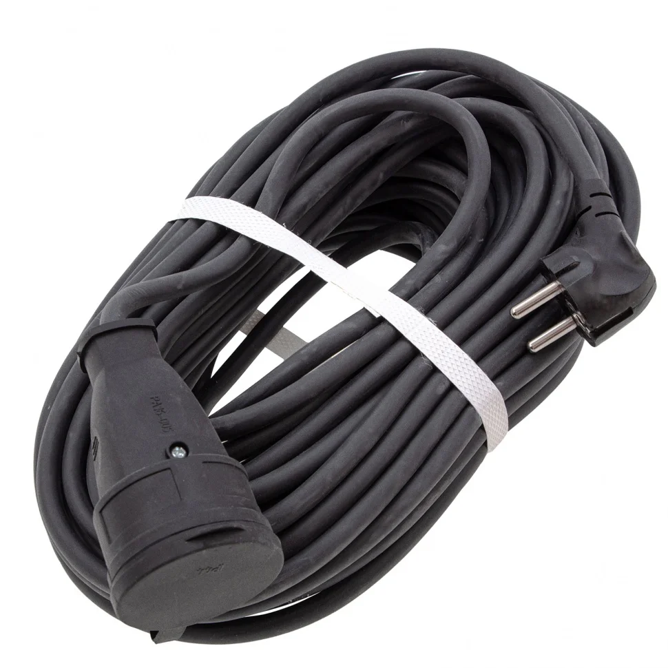 Сибртех Удлинитель силовой 20 м, 16 А, тип УХз16, КГ 3 x 2.5 мм, 1 розетка, Россия 95896