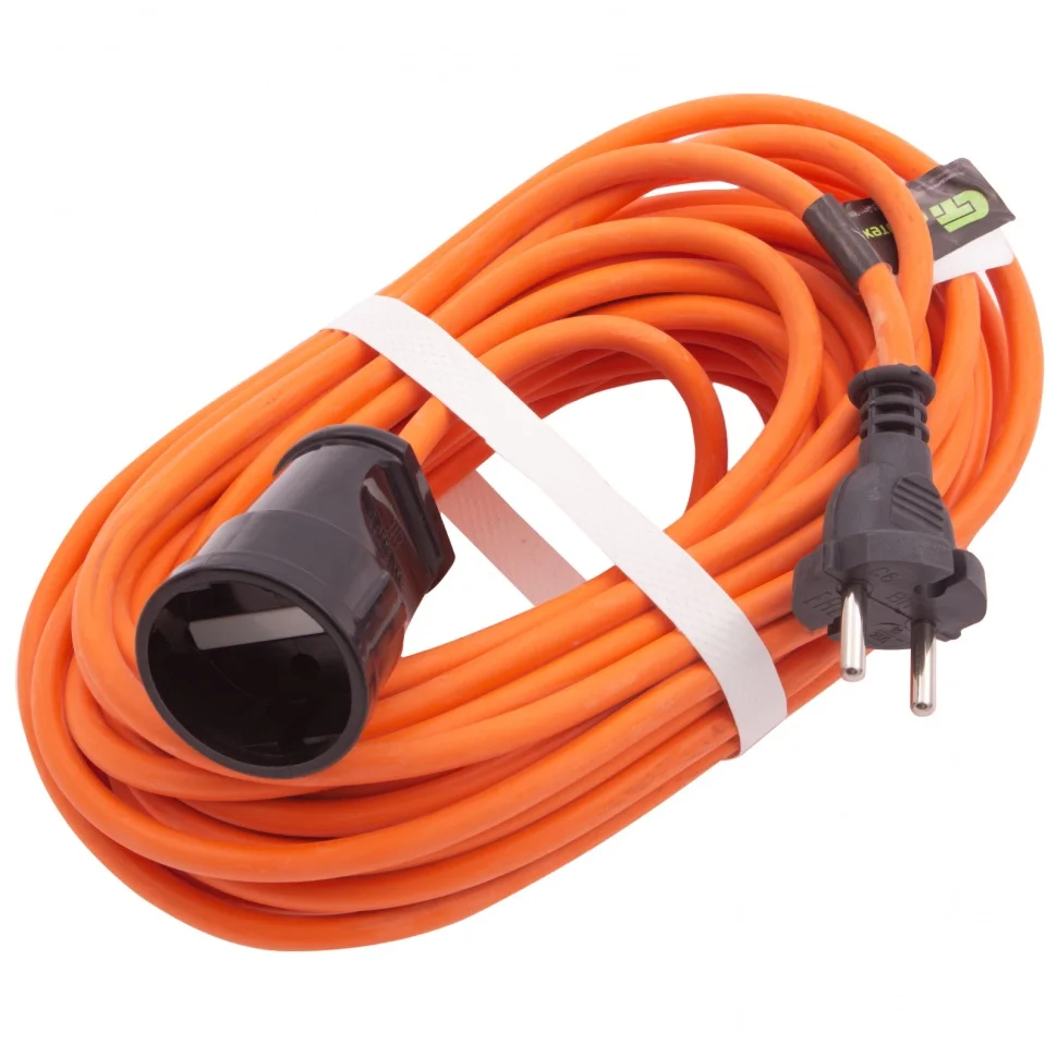 Сибртех Удлинитель-шнур силовой 15 м, 10A, тип УХ10, 1 розетка, Россия 96051