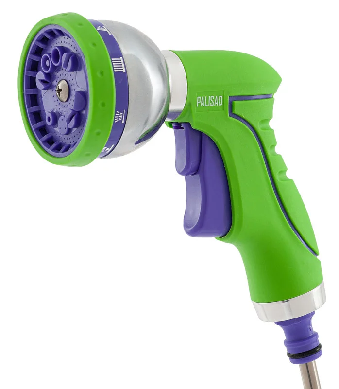 Palisad Пистолет-распылитель, 9 режимов полива, металлический корпус 652635