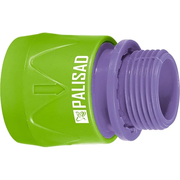Palisad Соединитель пластмассовый, быстросъемный, внешняя резьба 3/4 66175