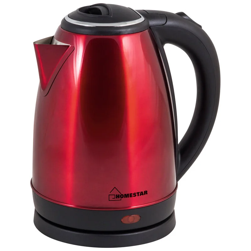 HOMESTAR Чайник HS-1010 (1,8 л) стальной, красный. 003014-SK