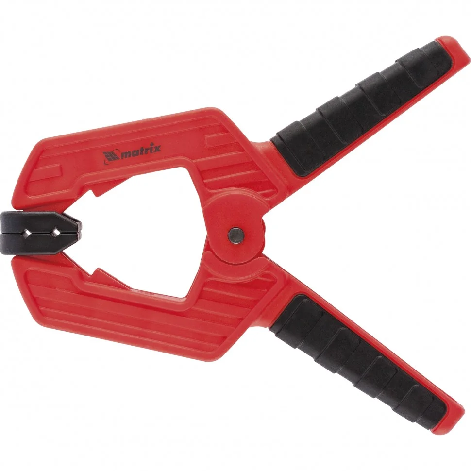 Matrix Струбцина клещеобразная 2, усиленная, пластиковый корпус, двухкомпонентные рукоятки, 50 мм 20792