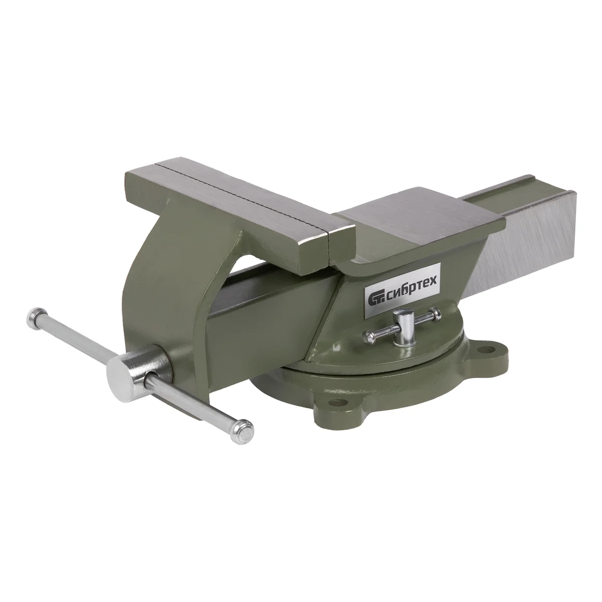 Сибртех Тиски слесарные, 150 мм, стальные, поворотные 18620