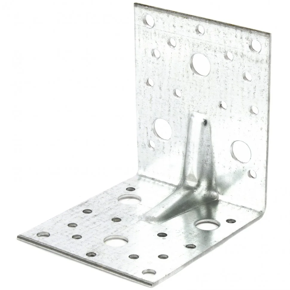 Сибртех Крепежный уголок усиленный 2.5 мм, KUU 105 x 105 x 90 мм Россия 464133