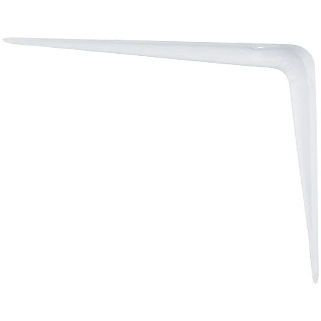 Сибртех Кронштейн угловой с ребром, 125х150 мм, белый 93951