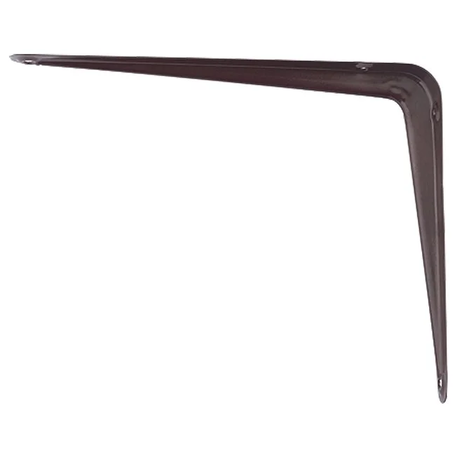 Сибртех Кронштейн угловой с ребром, 350 х 400 мм, коричневый, / 94029
