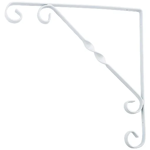 Сибртех Кронштейн декоративный, 100 х 100 мм, белый 94049