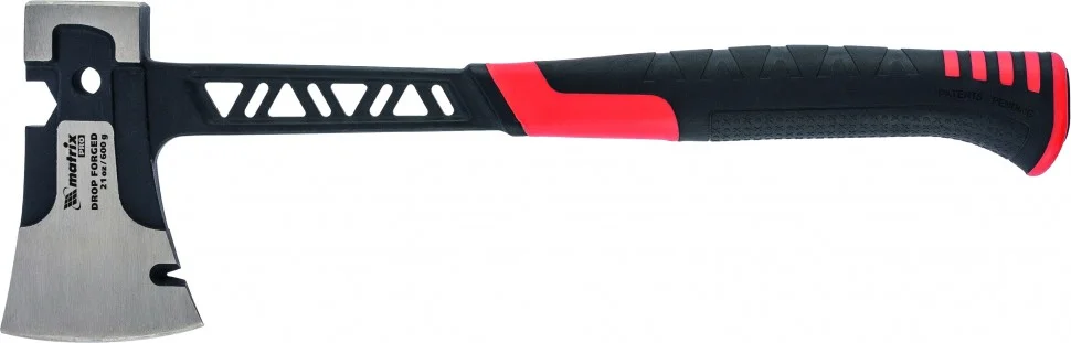 Matrix Топор цельнокованый, 600 г, двухкомпонентная обрезиненная рукоятка Pro 21498