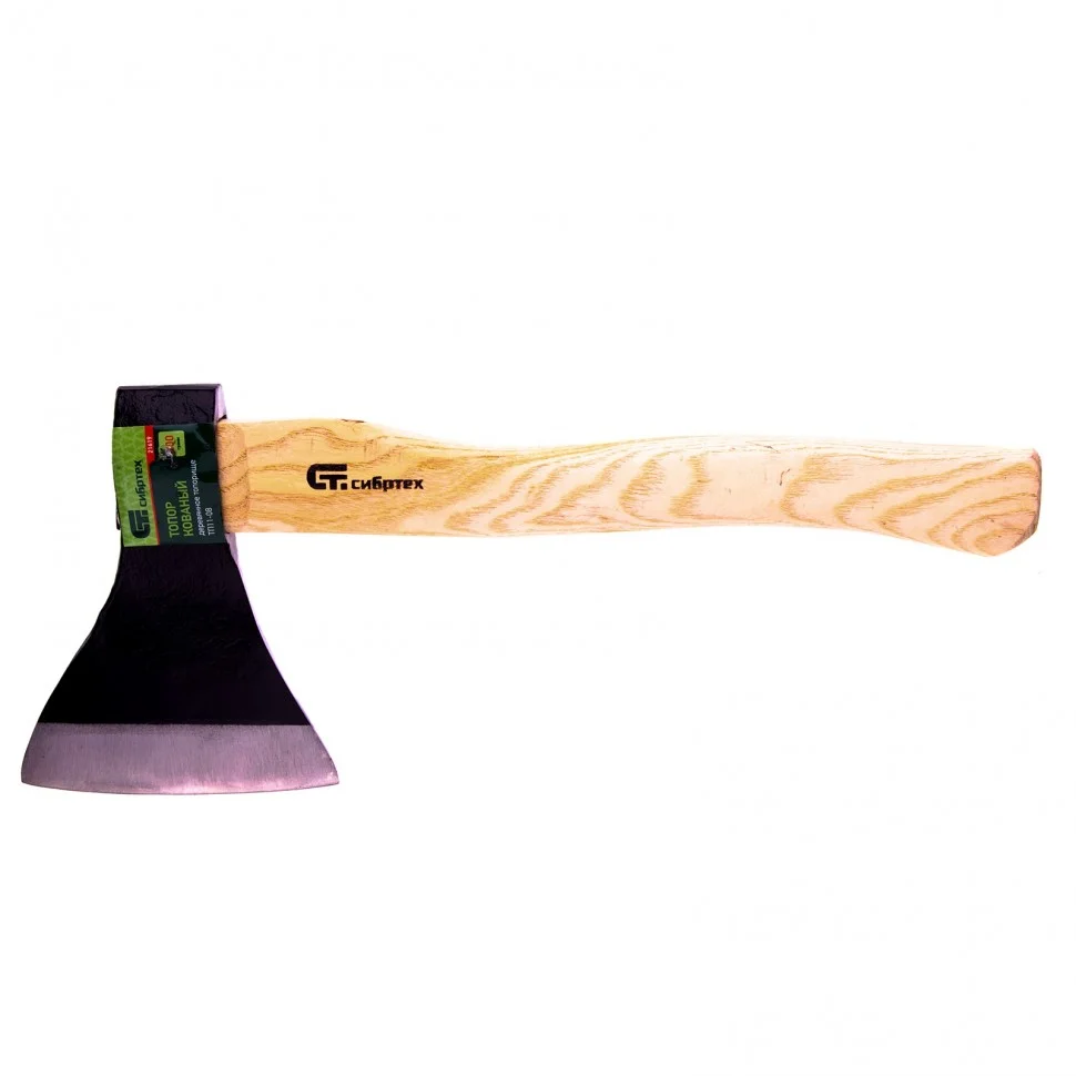 Сибртех Топор ТП11-08, 800 г, в сборе, кованый, деревянное топорище 21619