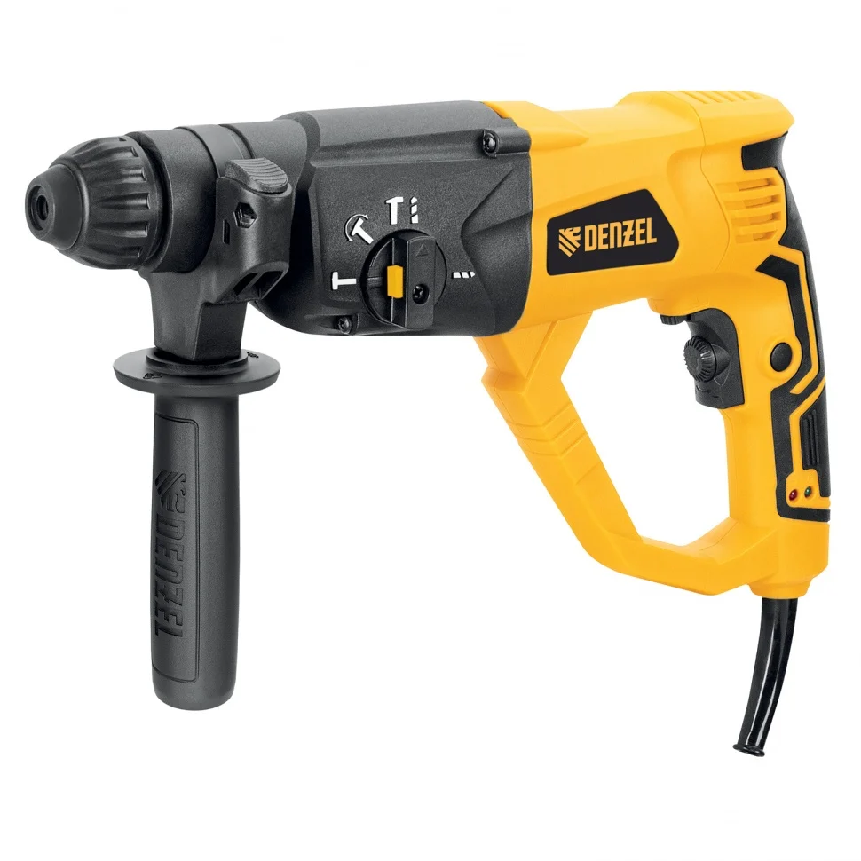 Denzel Перфоратор электрический RH-1050-26, SDS-plus, 1050 Вт, 3.2 Дж, 3 плюс 1 режим 26608