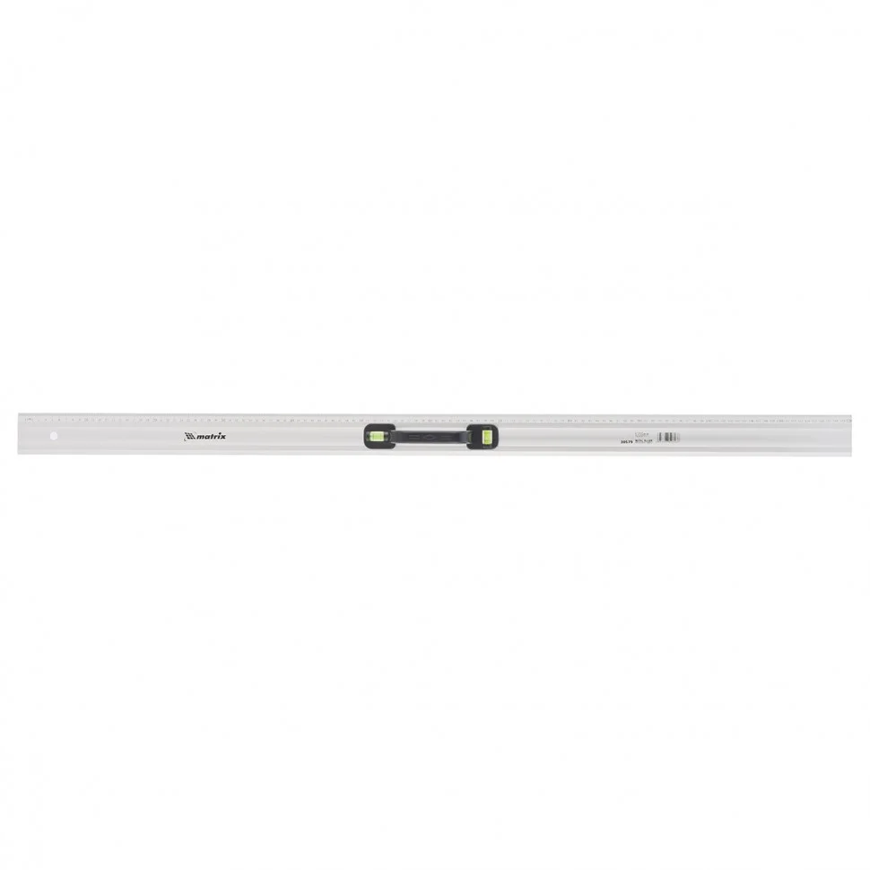 Matrix Линейка-уровень, 1200 мм, металлическая, пластмассовая ручка 2 глазка 30579
