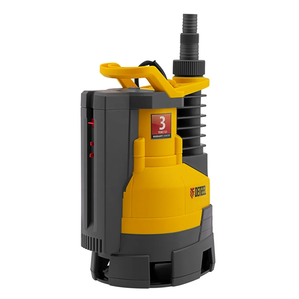 Denzel Дренажный насос DPХ450, 450 Вт, подъем 5 м, 9000 л/ч 97325