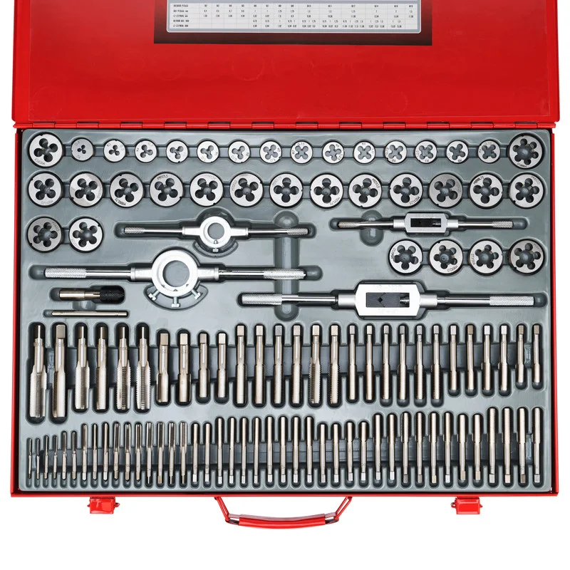 Matrix Набор метчиков и плашек М2-М18, 110 шт, металлический кейс 773110