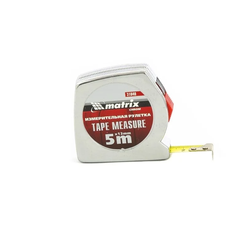Matrix Рулетка Chrom,5 м x 13 мм,хромированный корпус 31040