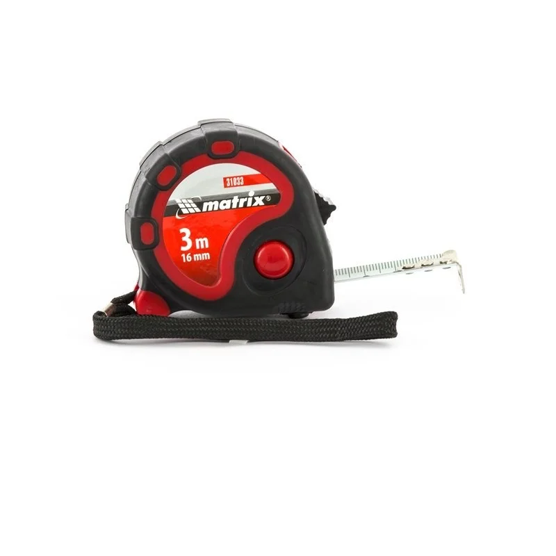 Matrix Рулетка Status 3 fixations,3 м х 16 мм,двухкомпонентный корпус,3 фиксации ленты 31033