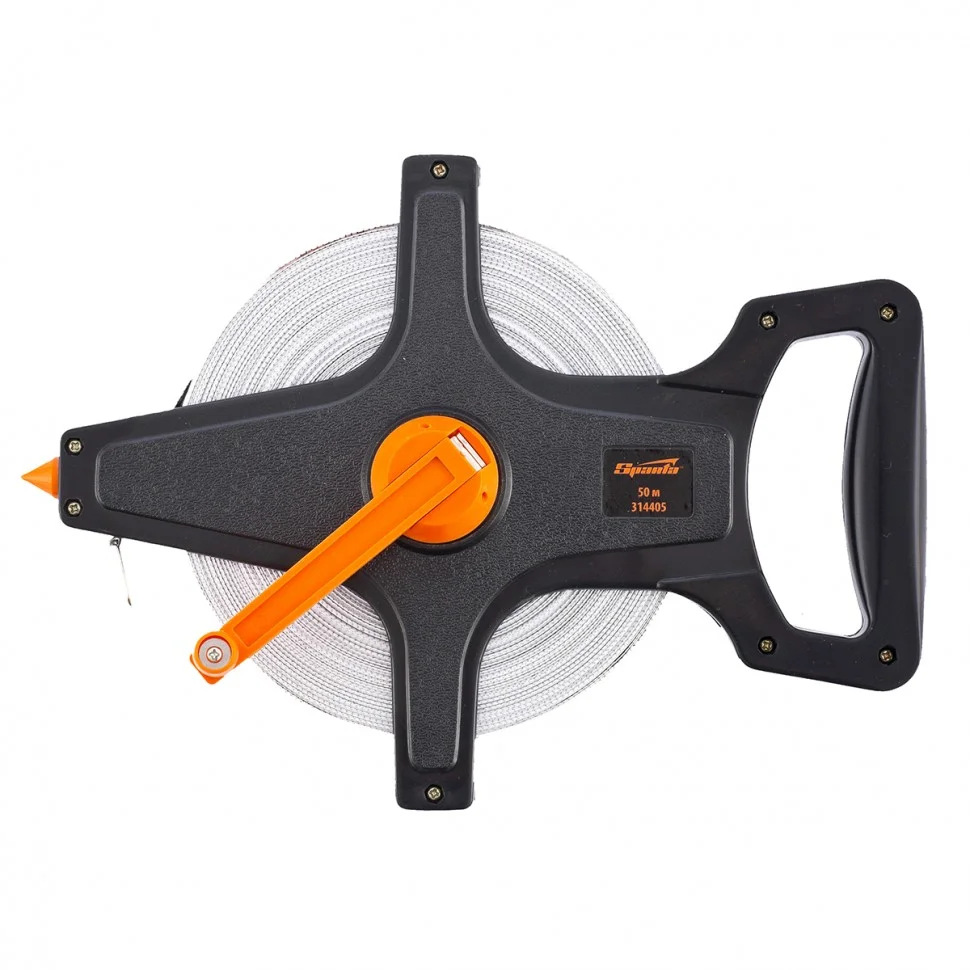Sparta Рулетка геодезическая, 50 м х 12,5 мм, лента ПВХ, открытый корпус 314405