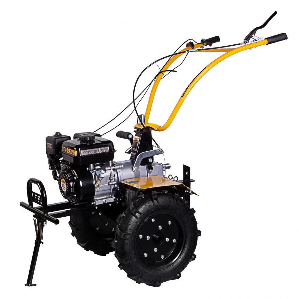 Denzel Мотоблок DPT-370X, 7 л.с, дисковое сцепление, ширина 90 см, глубина 35 см, фрез 3 х 4, ВОМ, передачи 3В/1Н 56406