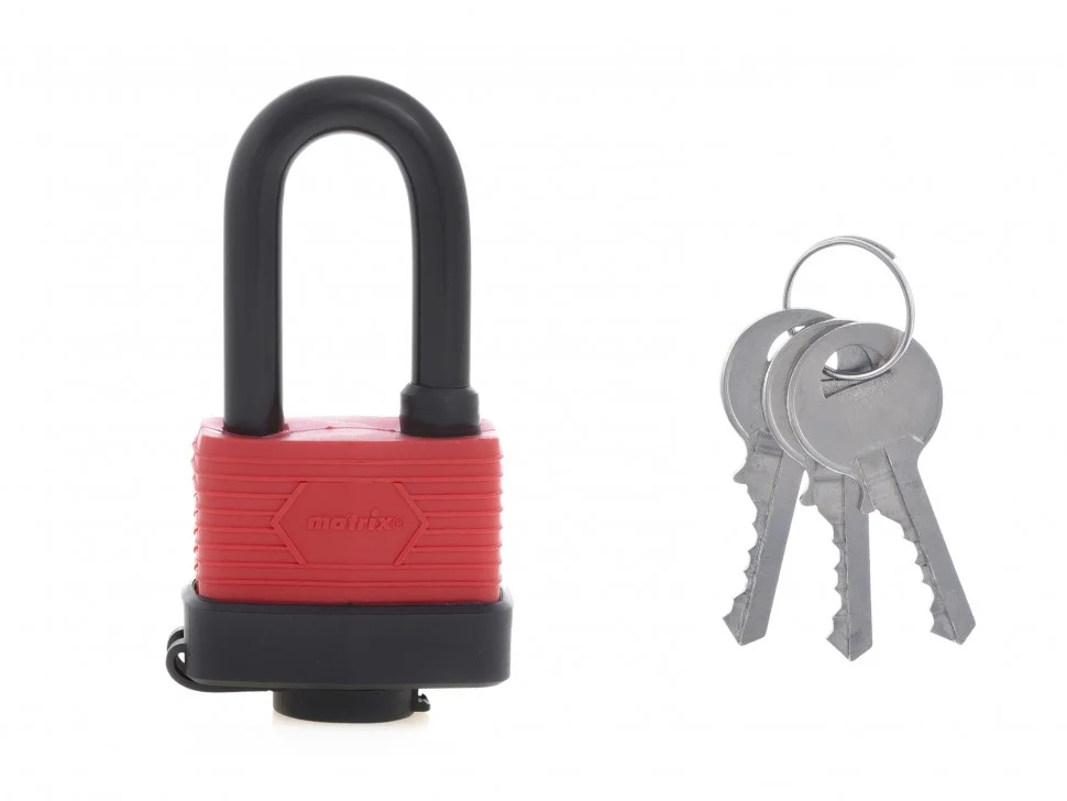 Matrix Замок навесной всепогодный, 50 мм, удлиненная дужка 91826