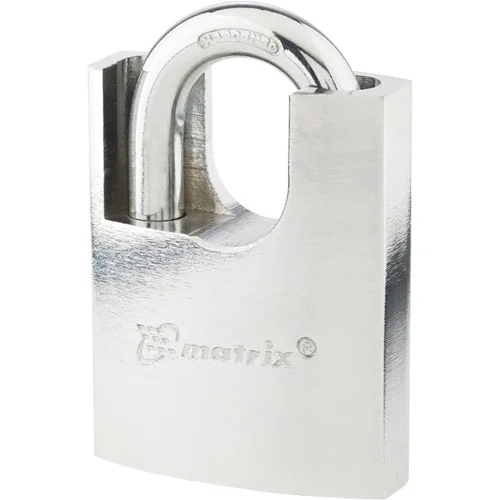 Matrix Замок навесной, защищенная дужка 60 мм 91806