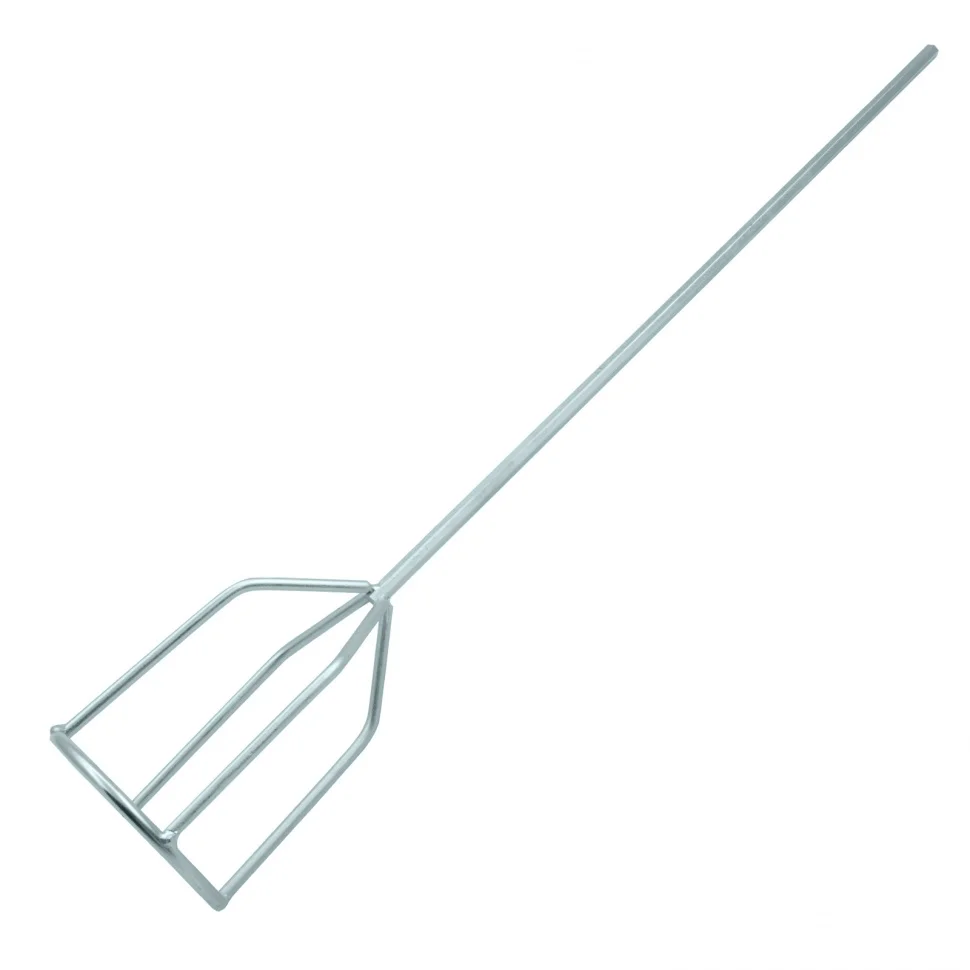 Denzel Миксер для гипсовых смесей, 100 х 590 мм, оцинкованный, шестигранный хвостовик 8 мм 848427