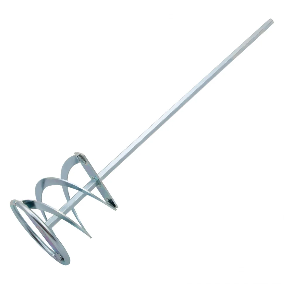 Denzel Миксер для красок и штукатурных смесей, 80 х 400 мм, оцинкованный, шестигранный хвостовик 8 мм 848447