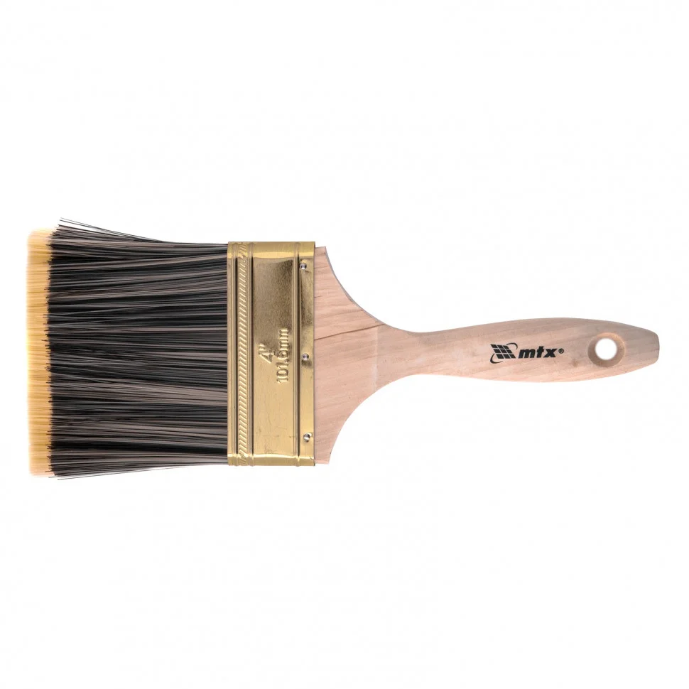 Matrix Кисть плоская Golden 4 , искусственная щетина, деревянная ручка 83228