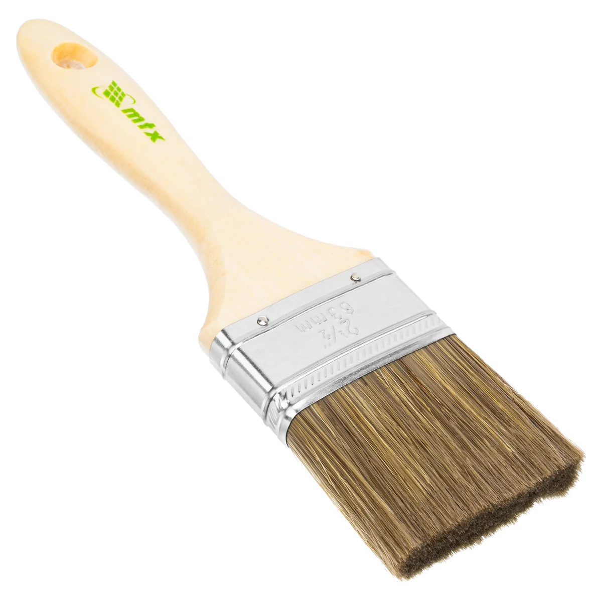 Matrix Кисть плоская Евро 2.5 , смешанная щетина, деревянная ручка 83080