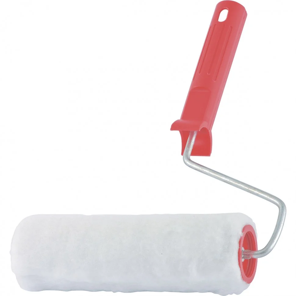 Сибртех Валик Искусственный мех , в сборе, 150 мм, D 48 мм, D ручки 6 мм, крепление шплинтом 80152