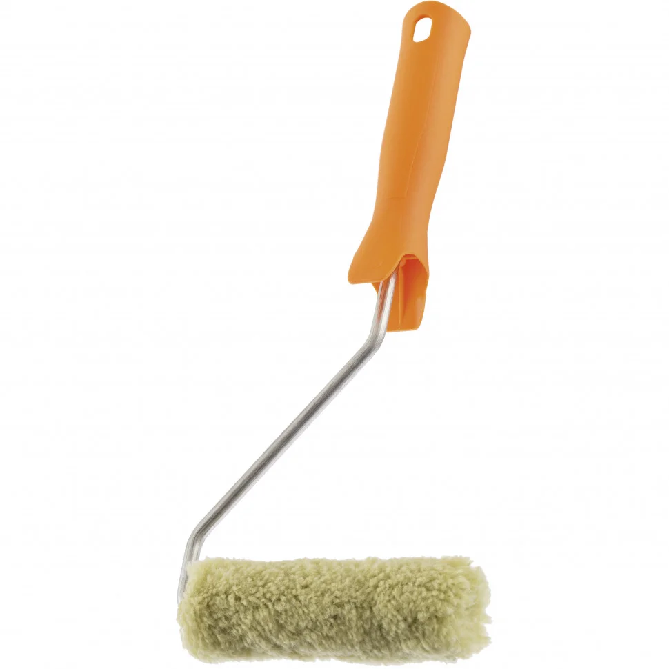 Сибртех Мини-валик в сборе Фасадные работы , 110 мм, ворс 12 мм, D 16 мм, D ручки 6 мм, полиакрил, полиэстер 80588