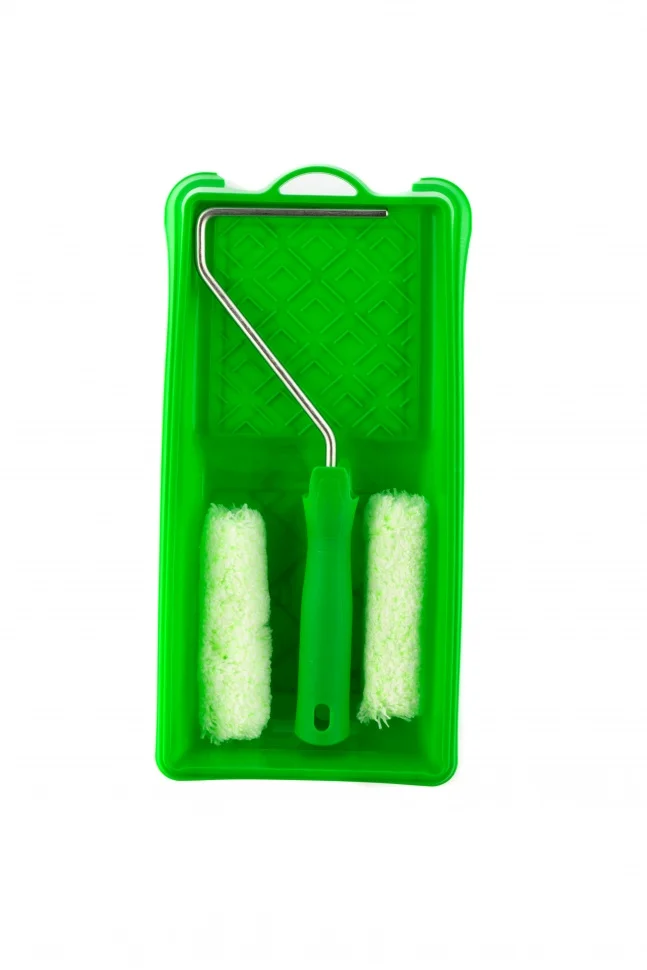 Сибртех Малярный набор для работ по дереву: кювета 150 мм х 290 мм и мини-валик 110 мм 80454