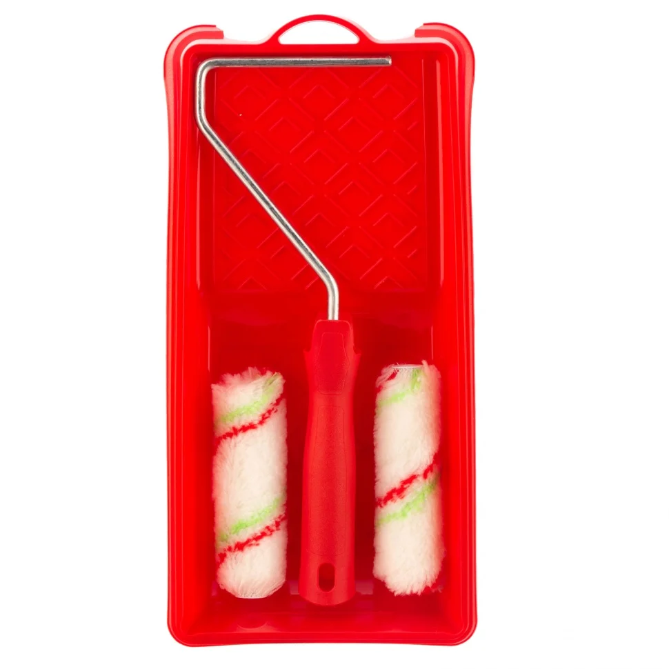 Сибртех Малярный набор для работ с эмалями: кювета 150 мм х 290 мм и мини-валик 110 мм 80453