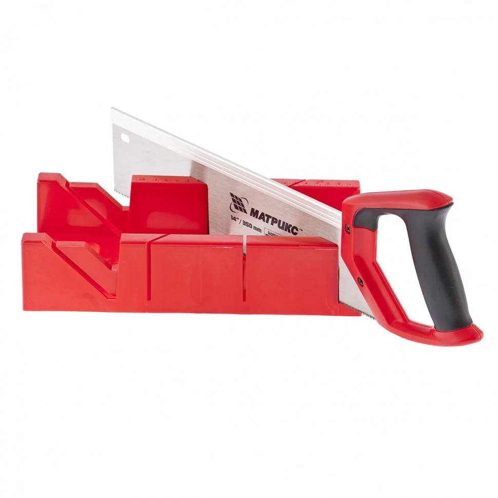 Matrix Стусло пластиковое, 300 х 100 мм, обушковая пила 350 мм, двухкомпонентная рукоятка 22550.