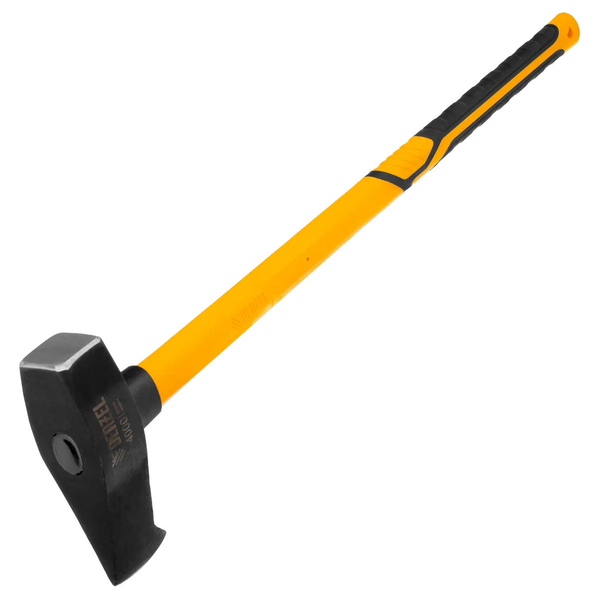 Denzel Колун-кувалда 4000 г, кованая, фибергласовая рукоятка c TPR покрытием, 880 мм 21852