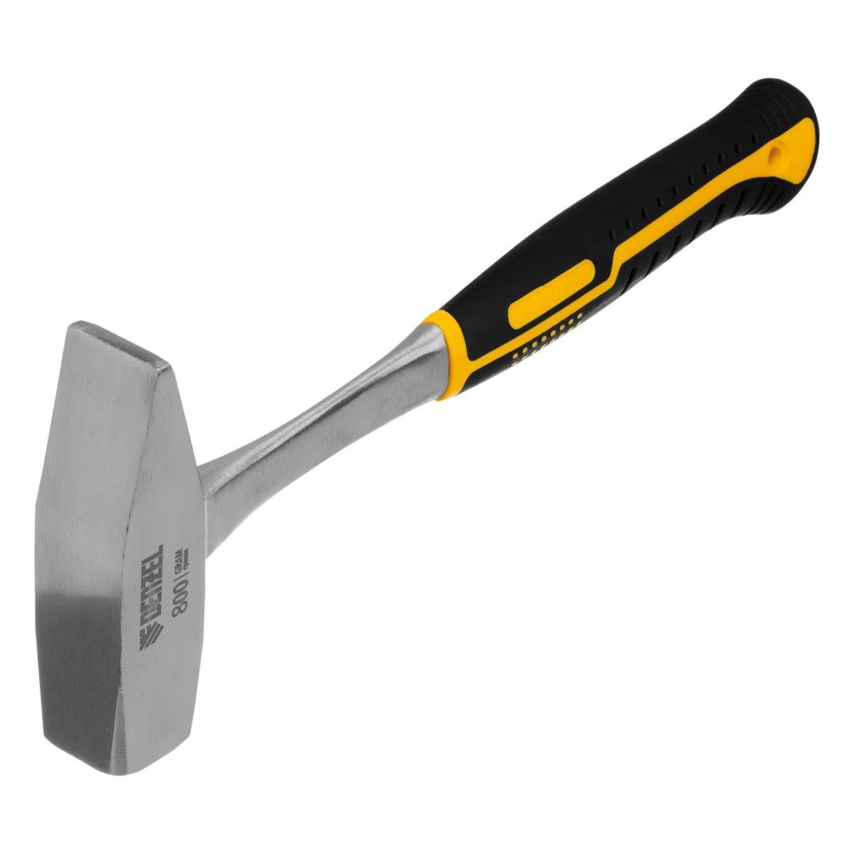 Denzel Молоток слесарный 800 г, цельнометаллический, двухкомпонентная рукоятка 10405