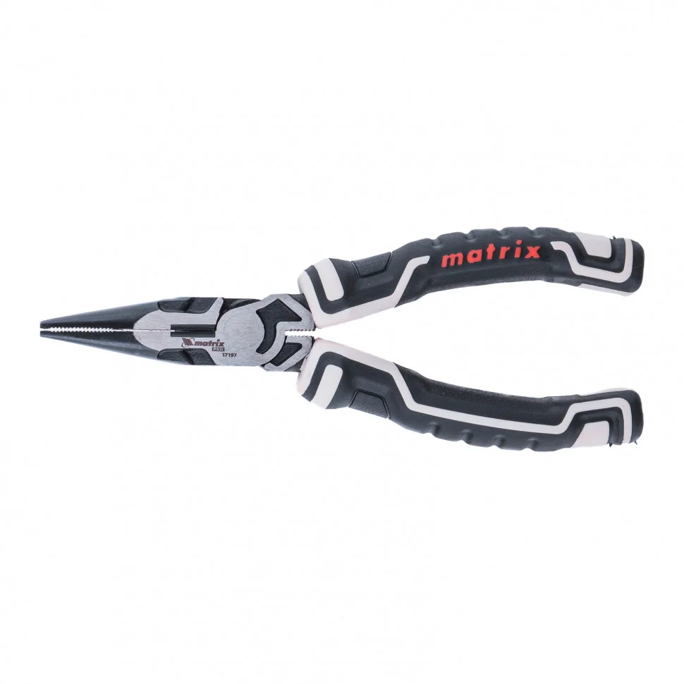 Matrix Длинногубцы прямые 165 мм, усиленная система, Pro 17197
