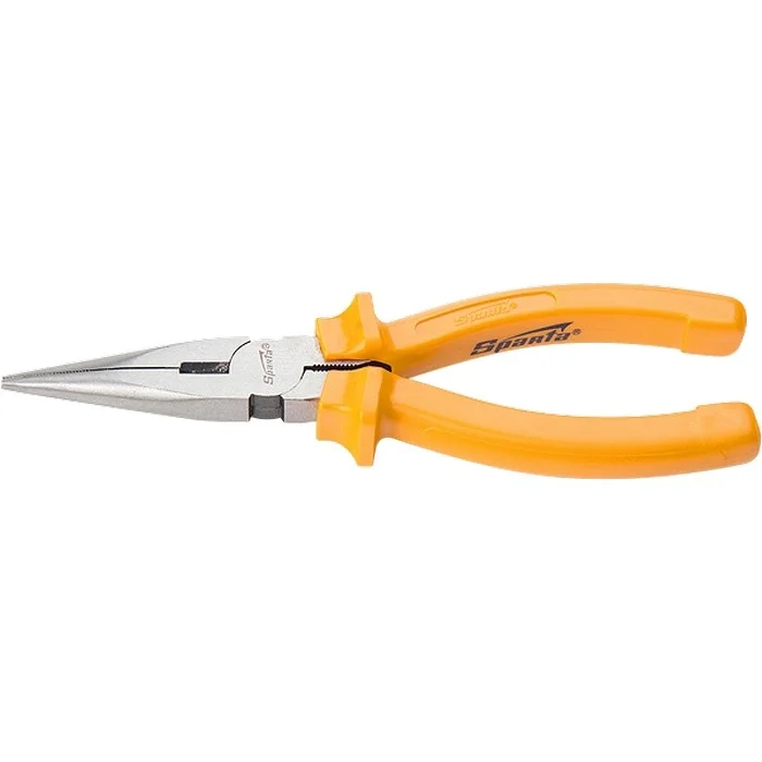 Sparta Длинногубцы прямые Classic, 180 мм, шлифованные, пластмассовые рукоятки 17159