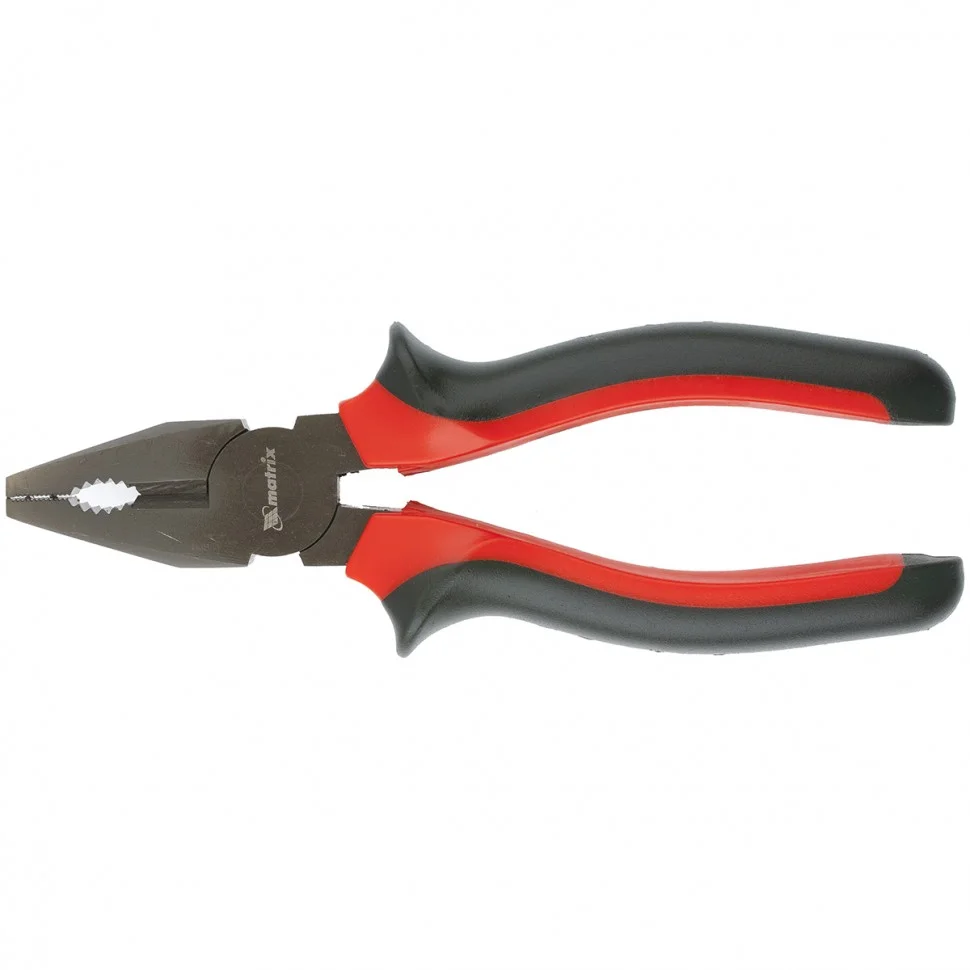 Matrix Плоскогубцы комбинированные Black Nickel, 180 мм, двухкомпонентные рукоятки 16980