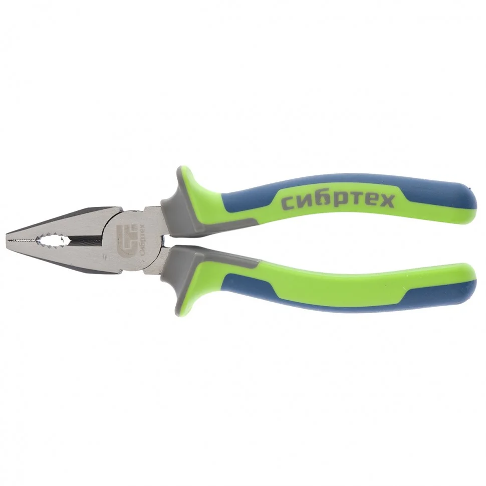 Сибртех Плоскогубцы комбинированные, 180 мм, фосфатирование, трехкомпонентные рукоятки 17054