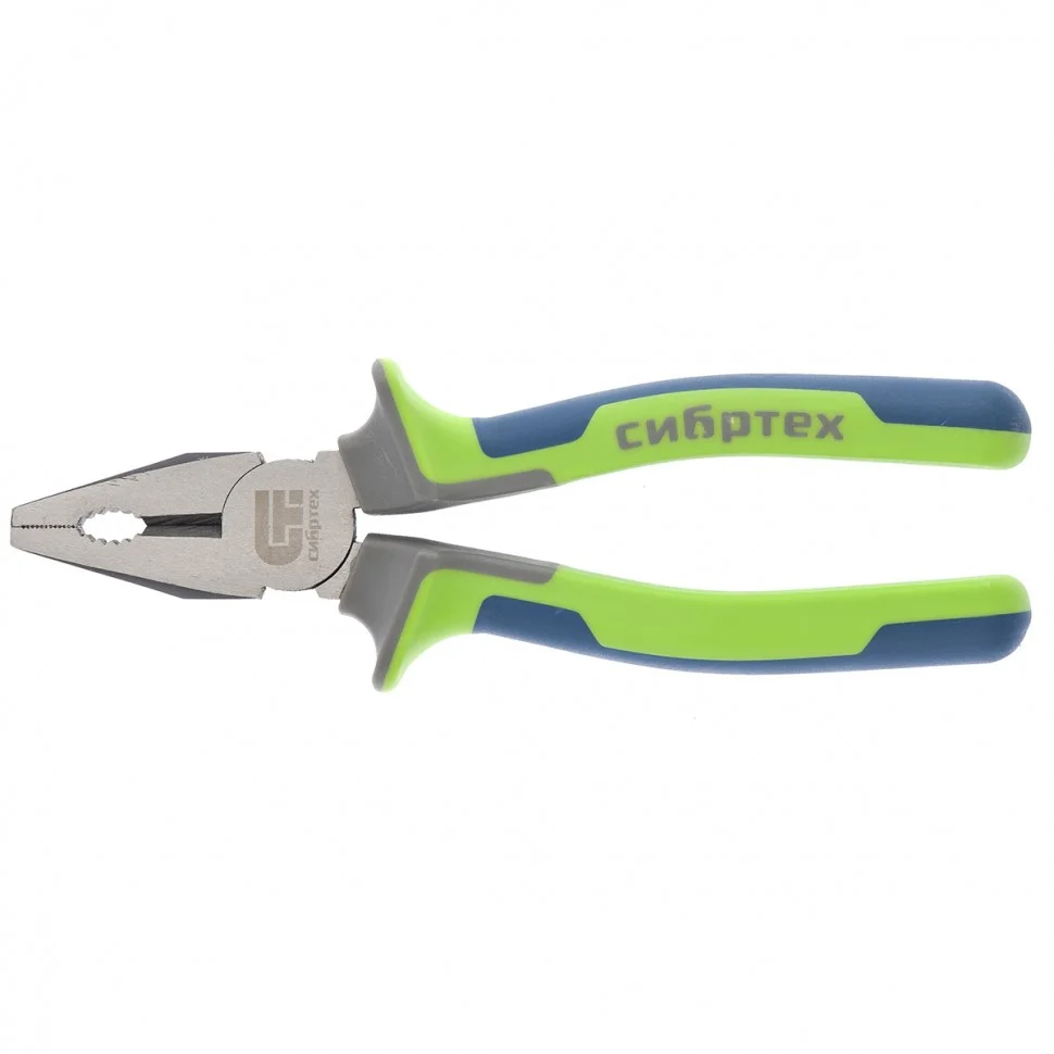 Сибртех Плоскогубцы комбинированные, 200 мм, фосфатирование, трехкомпонентные рукоятки 17055
