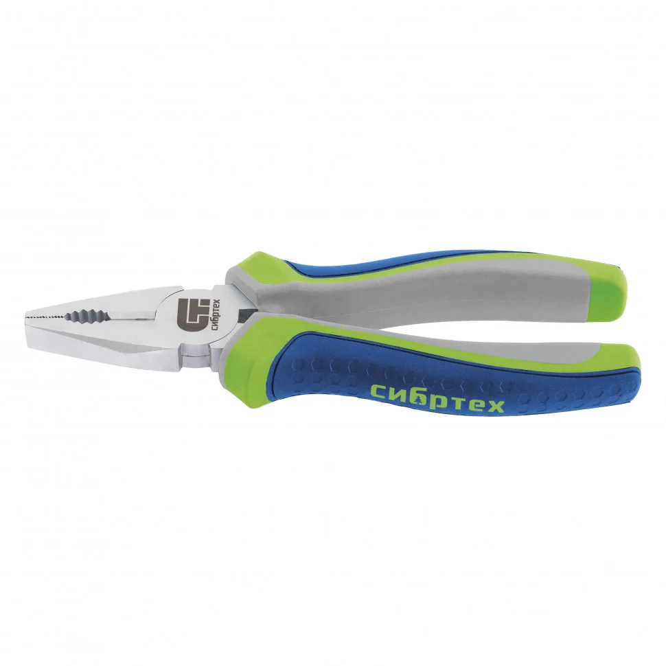 Сибртех Плоскогубцы комбинированные, 180 мм, трехкомпонентные рукоятки 17078