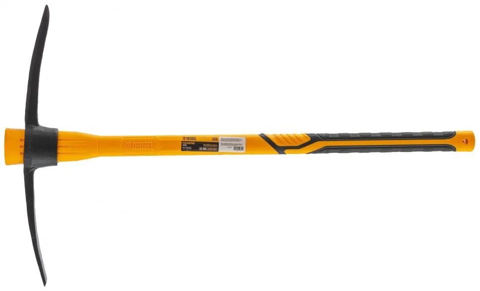 Denzel Кирка 2000 г, узкая, фиберглассовая обрезиненная рукоятка 900 мм// 21835