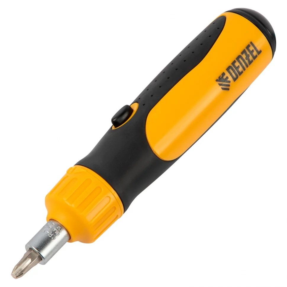 Denzel Отвертка реверсивная, механизм SmartPush 12 шт, S2 // 7711611