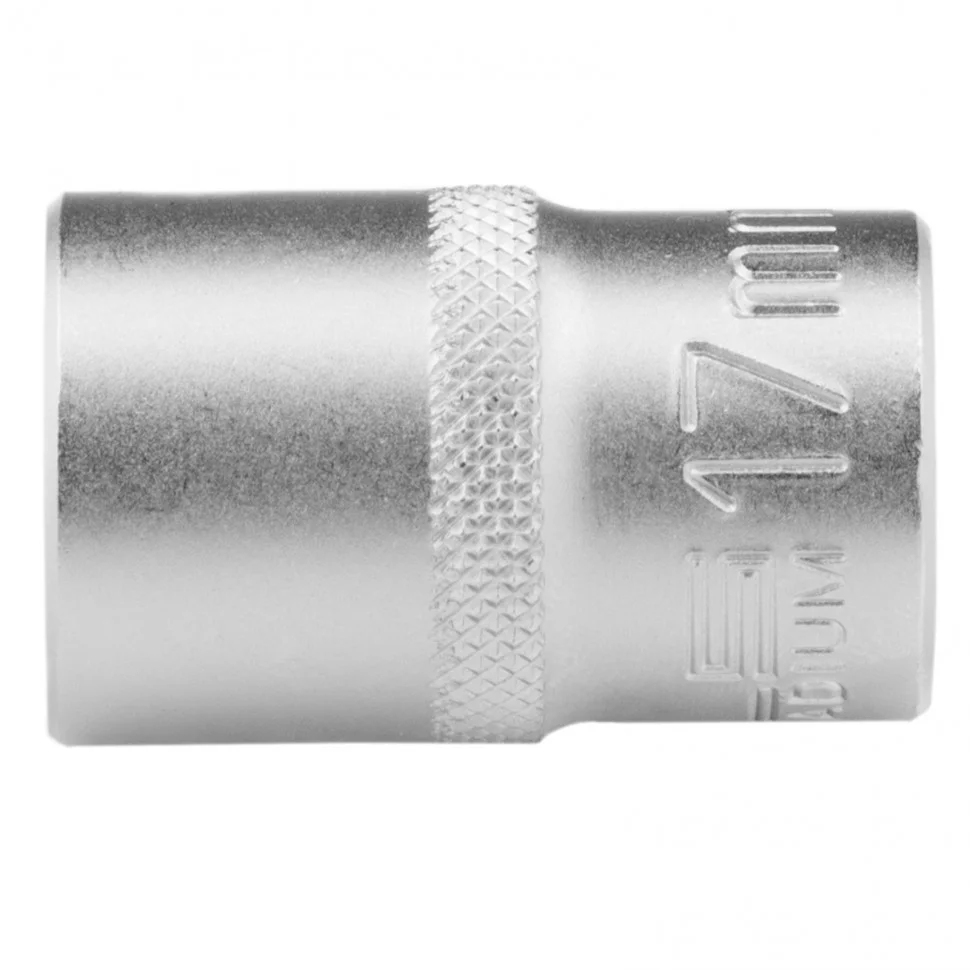 Stels Головка торцевая, 17 мм, двенадцатигранная, CrV, под квадрат 1/2, хромированная 13662
